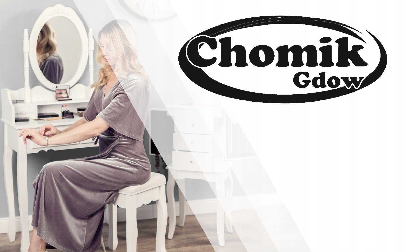 STOLIK KONSOLA SZUFLADY MAKIJAŻ DO SYPIALNI BIAŁA Marka Chomik