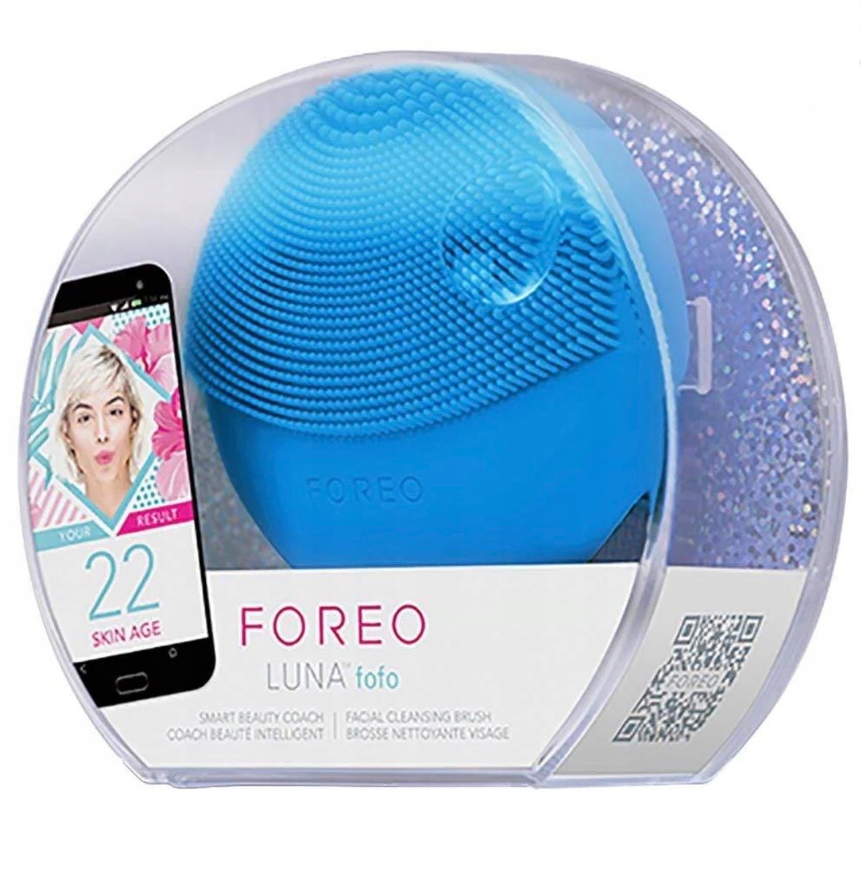 Foreo Luna Fofo Sonický kartáček na mytí obličeje Aquamarine