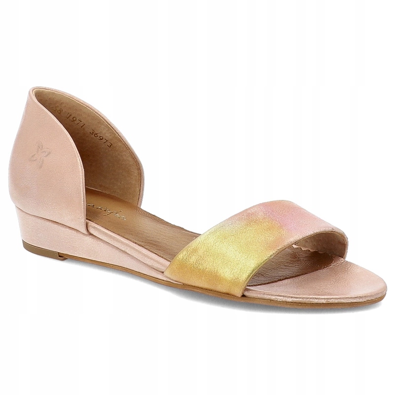 Růžové sandály Maciejka Elegantní nazouvací dámská obuv