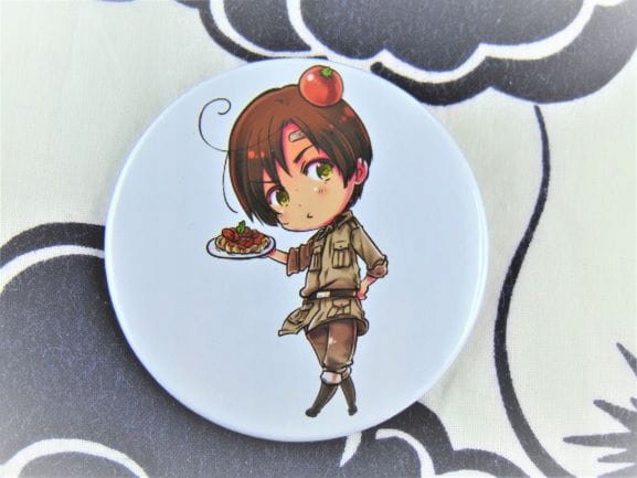 Przypinka Anime Hetalia Włochy Południowe 58 mm Tematyka, motyw Anime