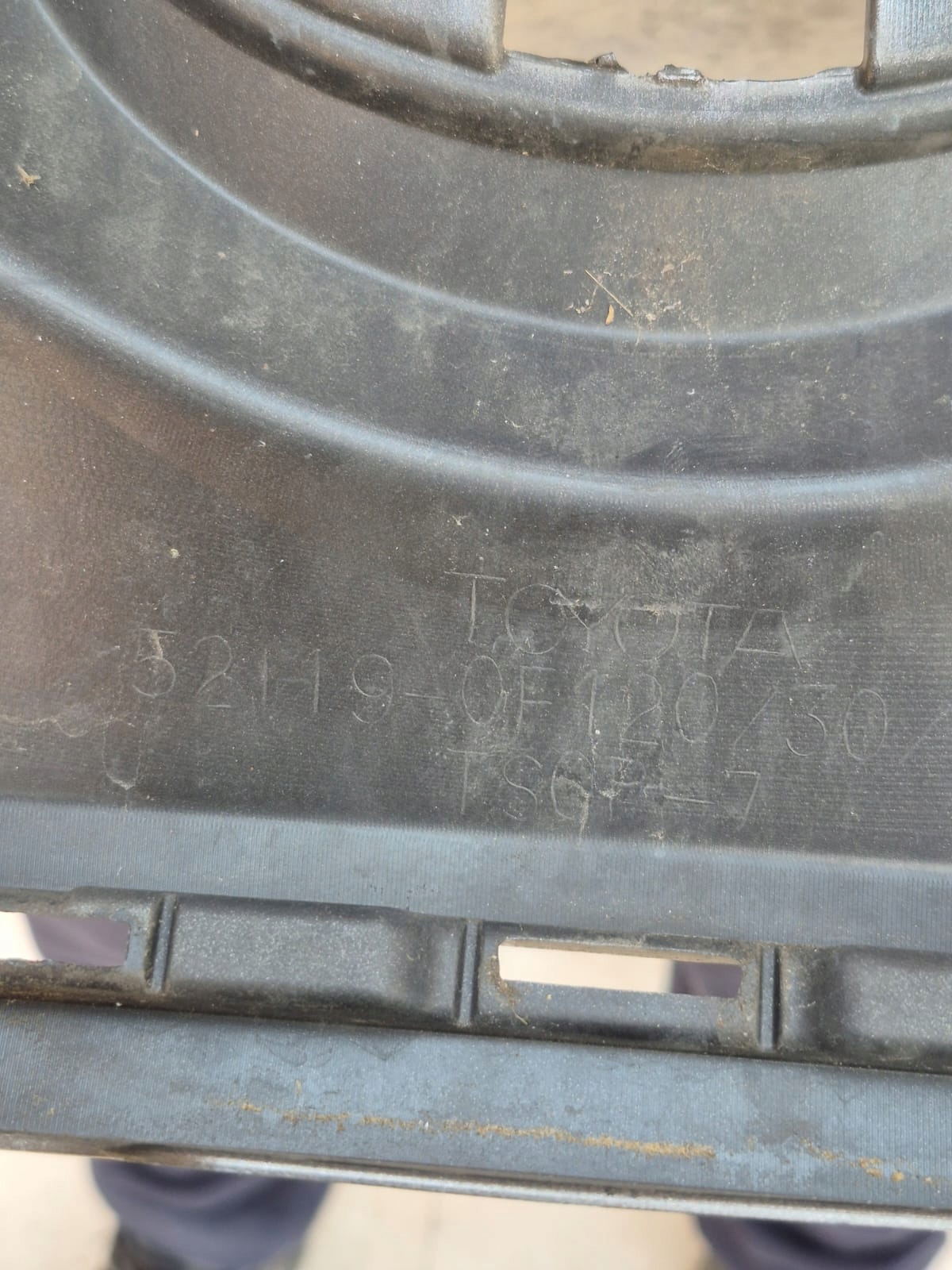 TOYOTA VERSO LIFT 13- bumper front front without DZIUR 52119-0F120