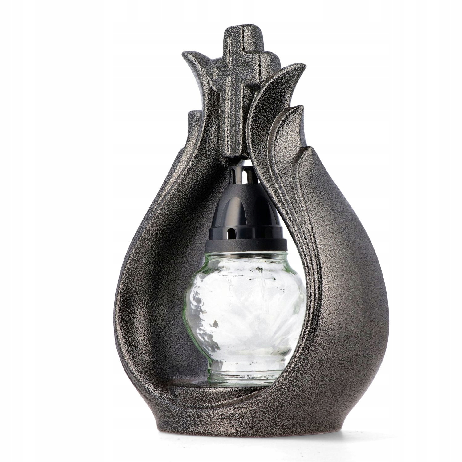 Znicz Ceramika PC czarny 30cm NOWOŚĆ Typ inny