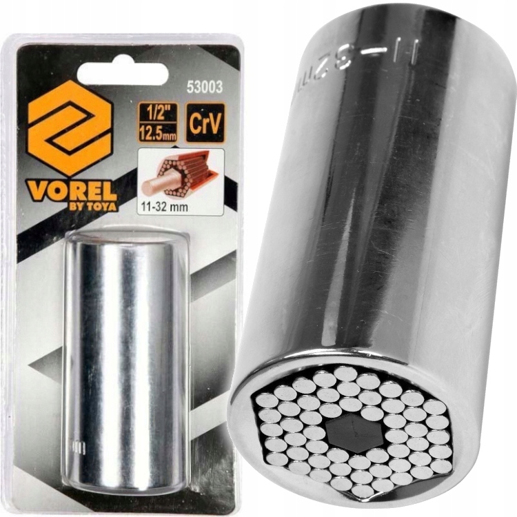 Nasadka Uniwersalna Igiełkowa Klucz Nasadowy 1/2" 11-32mm