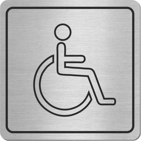 Tabliczka TOALETA WC DLA OSÓB NIEPEŁNOSPRAWNYCH