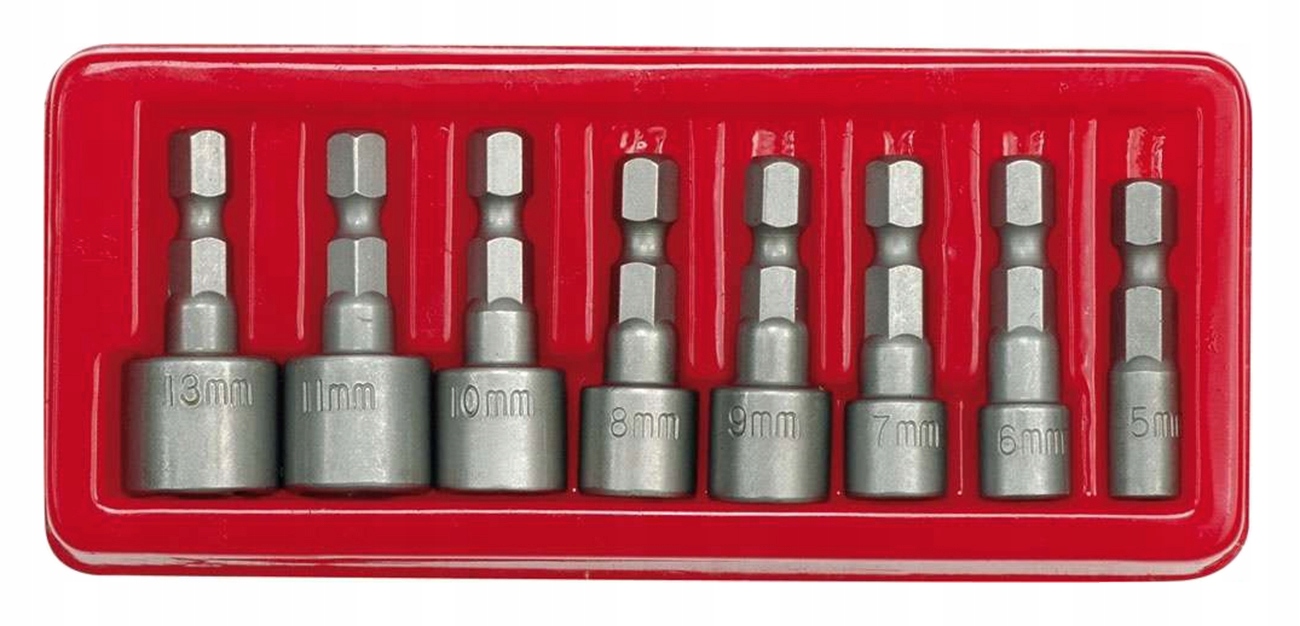 

Nasadki Do Wkrętarki 1/4" 5-13MM Kpl. 8 Sztuk