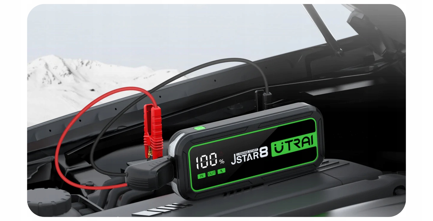 URZĄDZENIE ROZRUCHOWE DO SAMOCHODU 3000A ROZRUCH JUMP STARTER POWERBANK Certyfikat CE