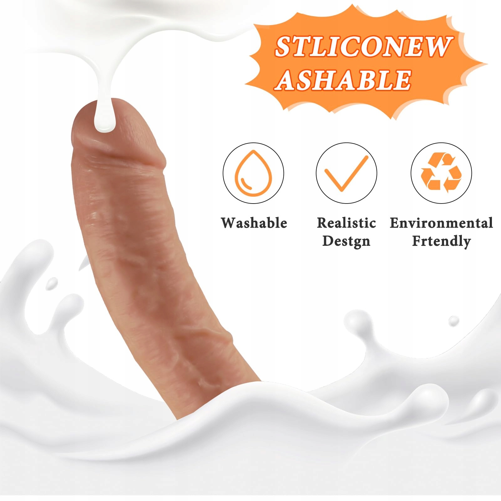 FENGFEIYAN Realistyczny Dildo 19 CM Przyssawka Dla Początkujących Erotyczny — miniatura 5