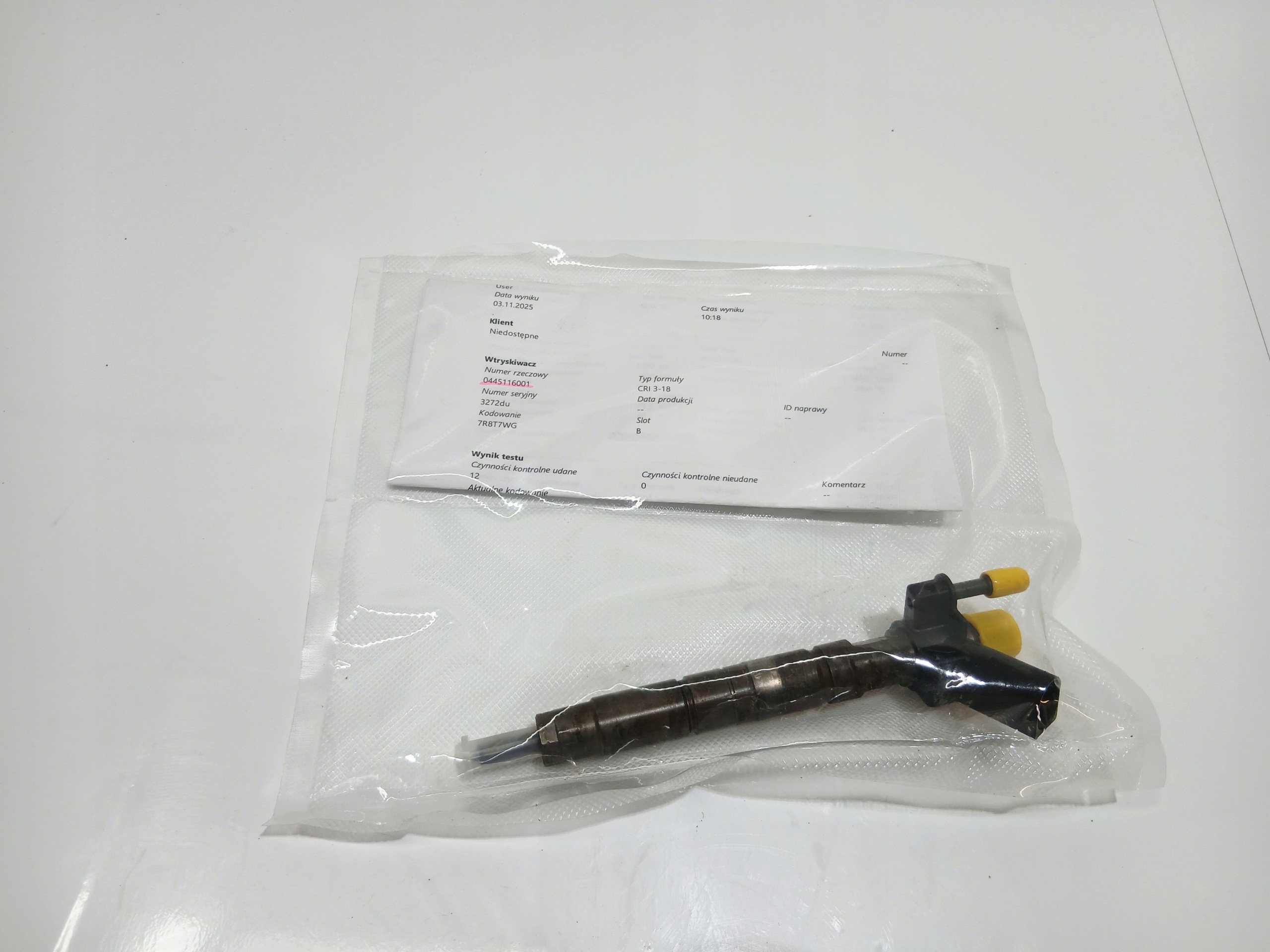 injector BMW E60 E61 2.0 D N47 0445116001