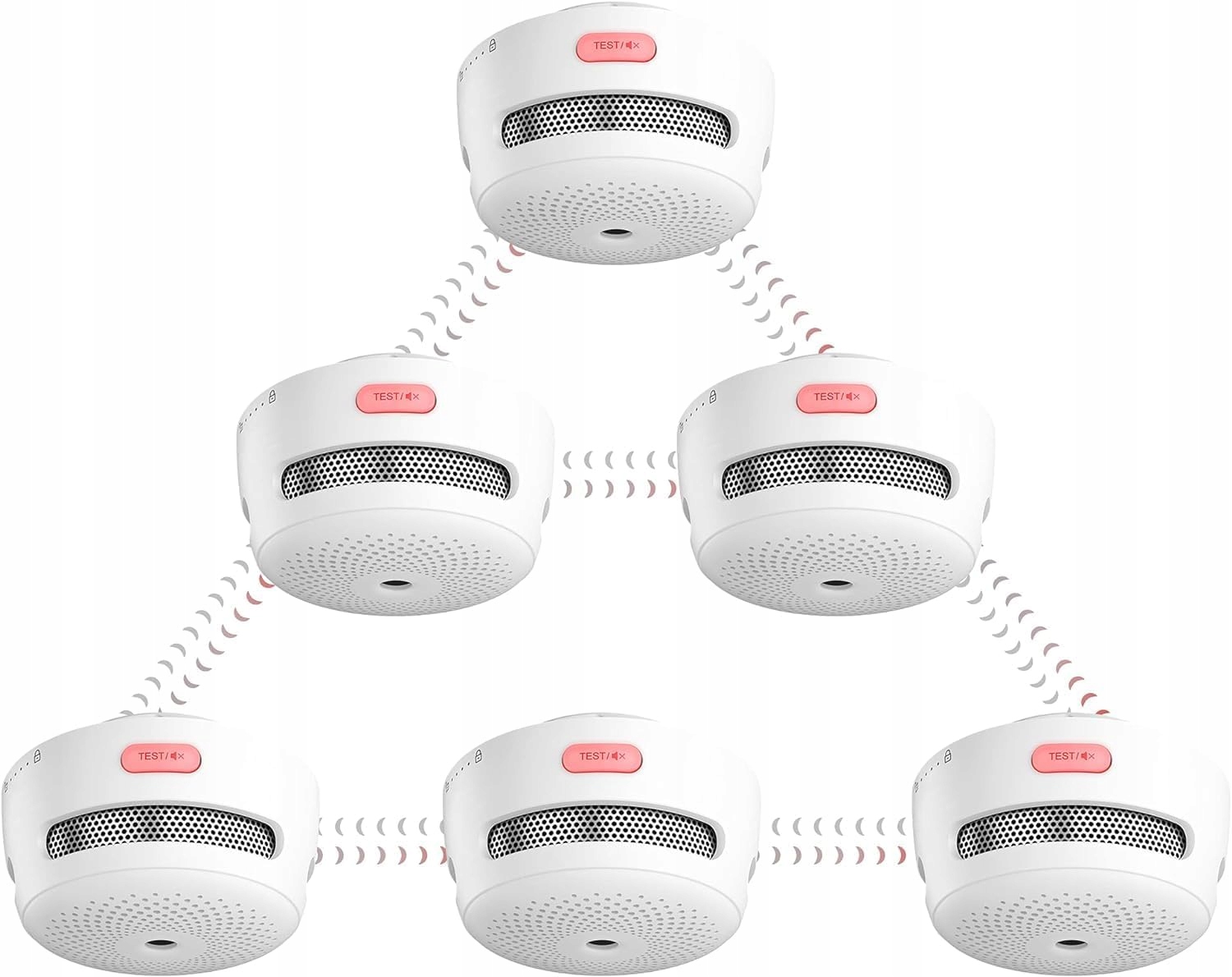 X-Sense Bezdrôtový mini detektor dymu do domácnosti XS01-WR 6 kusov