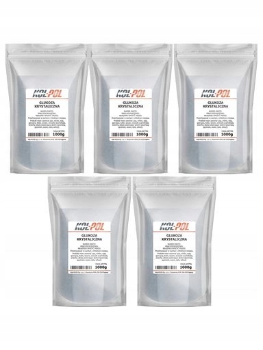 Levně Krystalická Glukóza 5 kg Potravinářská dextróza pro dezerty a nápoje Kol-Pol