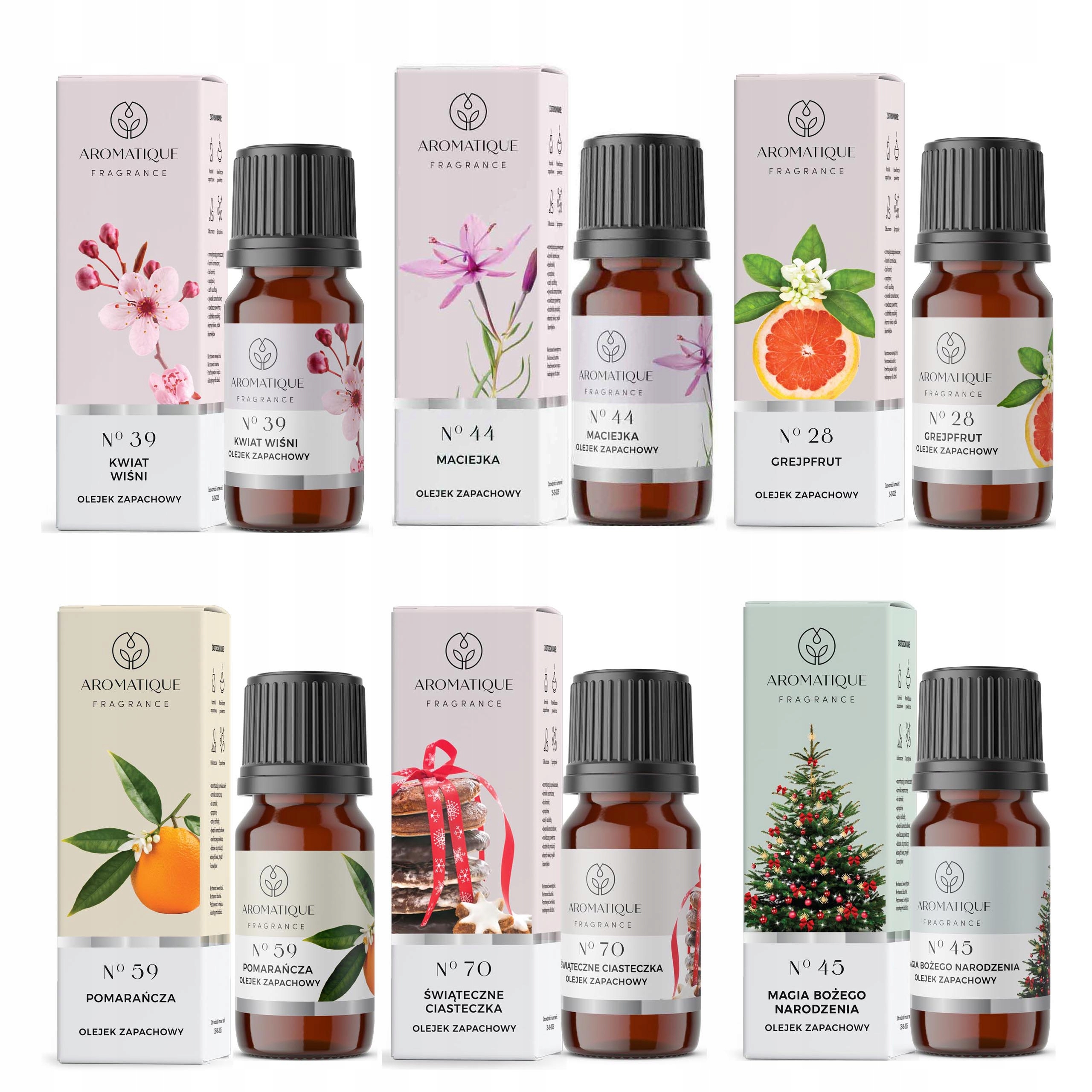 

Zestaw 6 Olejków Zapachowych do kominka 12ml mix22