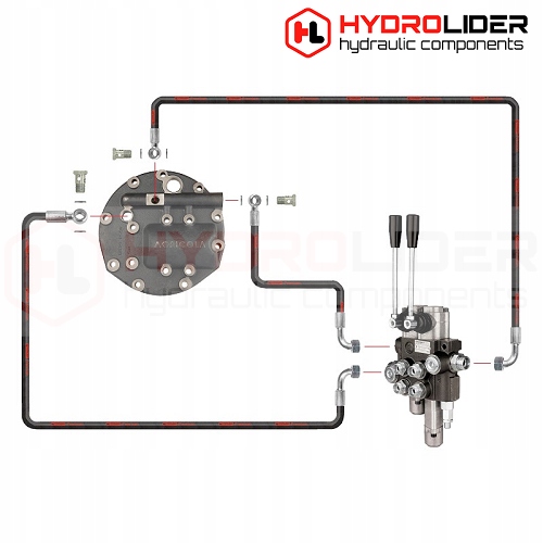 Hydraulika Ursus C-360 pompa dodatkowy rozdzielacz Numer katalogowy części A.2.00.16.522.2