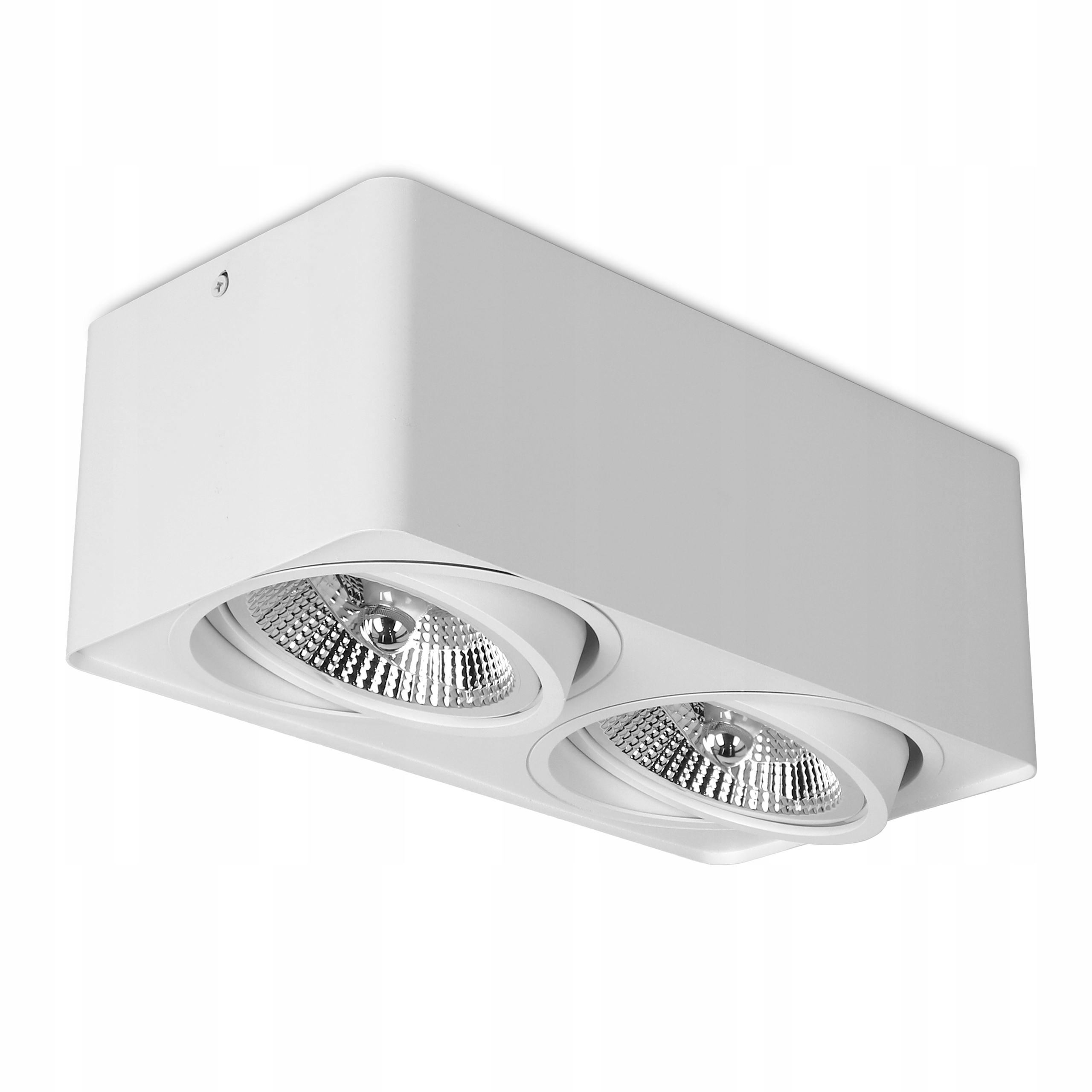 Oprawa Natynkowa Halogenowa Led Lampa Sufitowa 2X GU10 AR111 Tuba Ruchoma