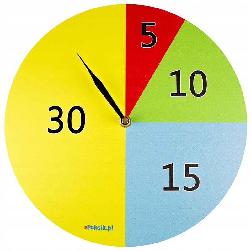 

Zegar organizujący czas Plan Daltoński