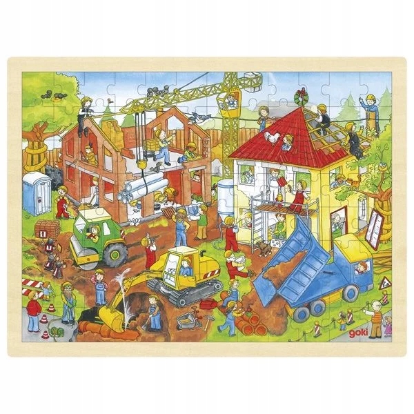

Puzzle układanka budowa 96 el. dla dzieci 3+ Goki