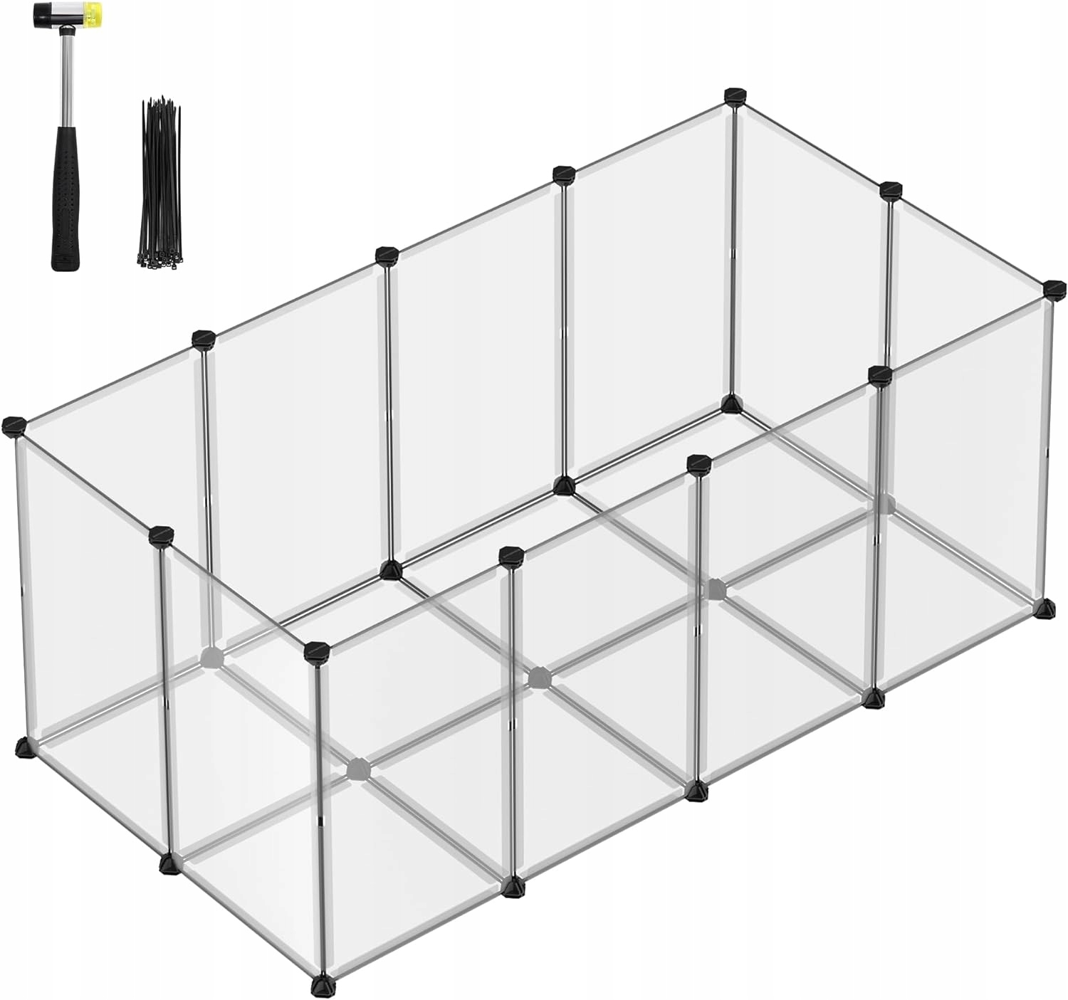 Levně Songmics Výběh, kotec pro malé hlodavce 145 x 72 x 57 cm