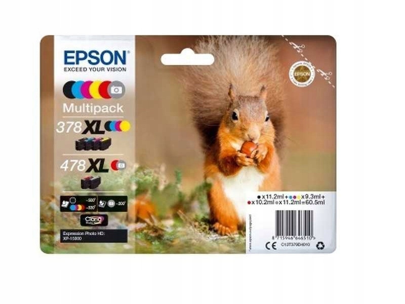

Tusz Epson 378XL 478XL Kolorowy 60.5ML