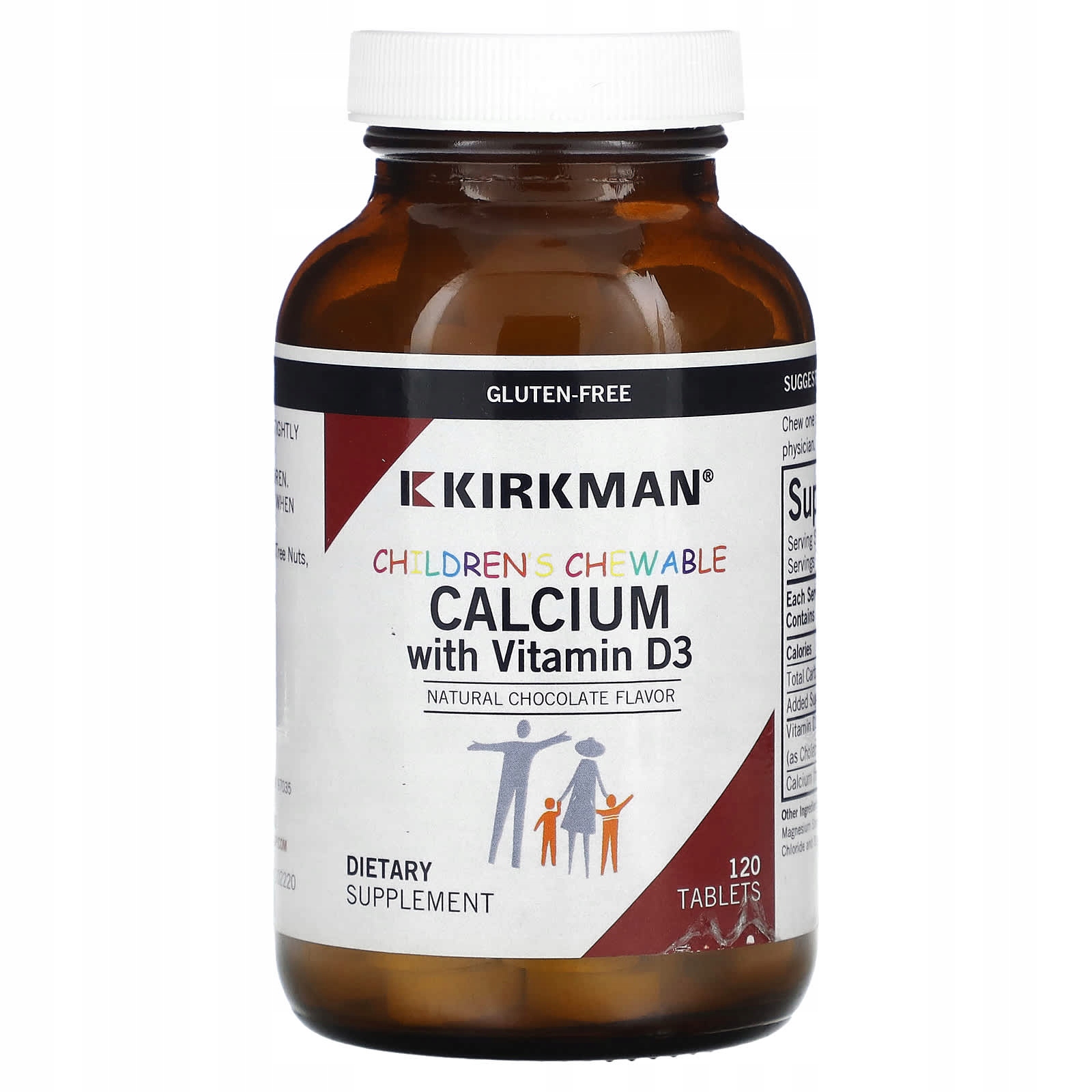 Kirkman Labs, Children's Chewable Calcium with Vitamin D3, Natural