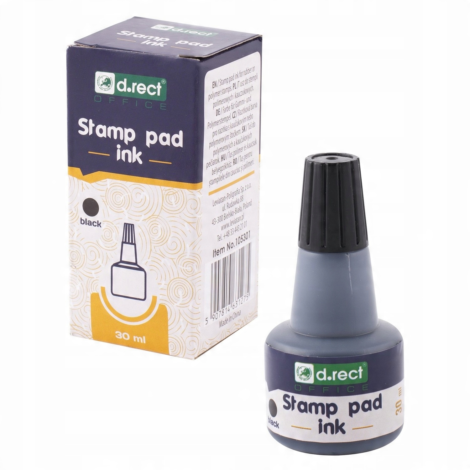 

Tusz do pieczątek stempli D.rect 30 ml