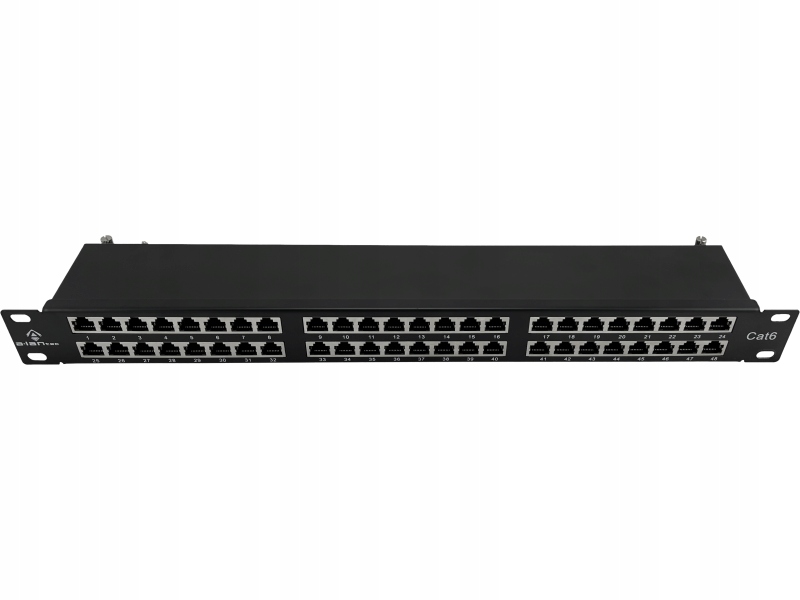 Patch panel ekranowany STP kat.6 48 portów IDC