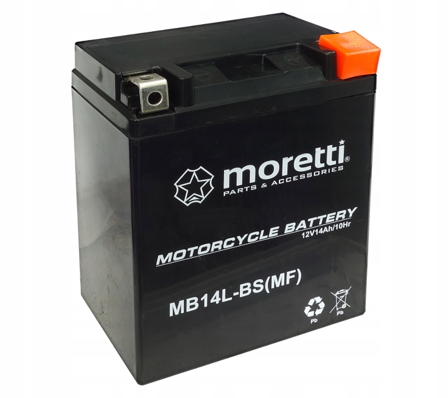 

Akumulator Agm (Gel) 14Ah MB14L-BS 12V Moretti