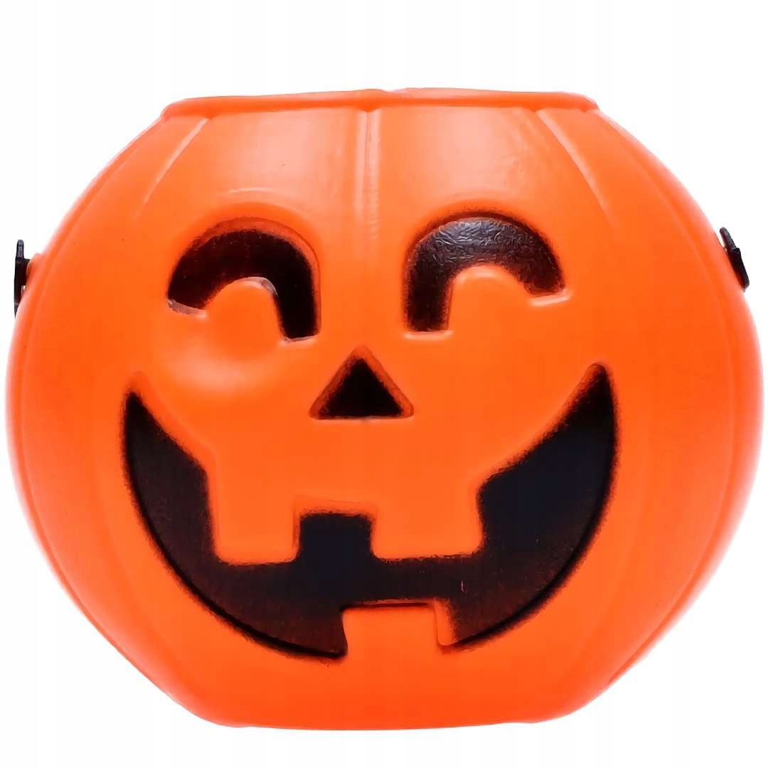 WIADERKO koszyk pomarańczowe HALLOWEEN dynia 9cm