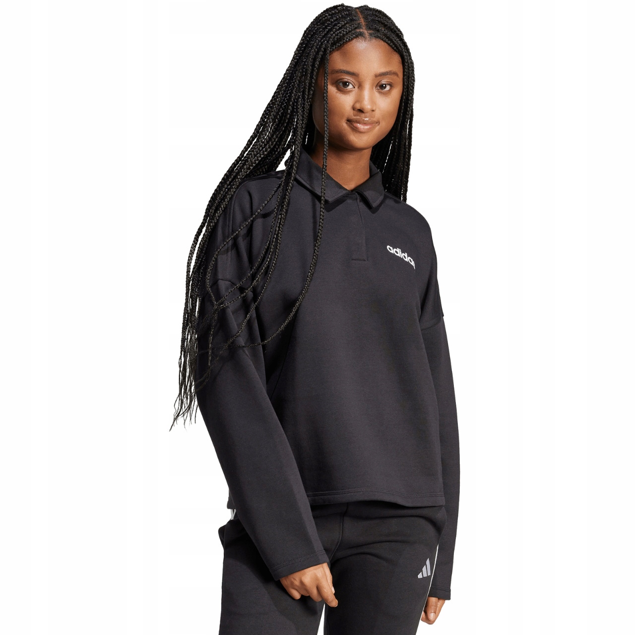 Mikina adidas Essentials Linear Polo černá JM1946 S