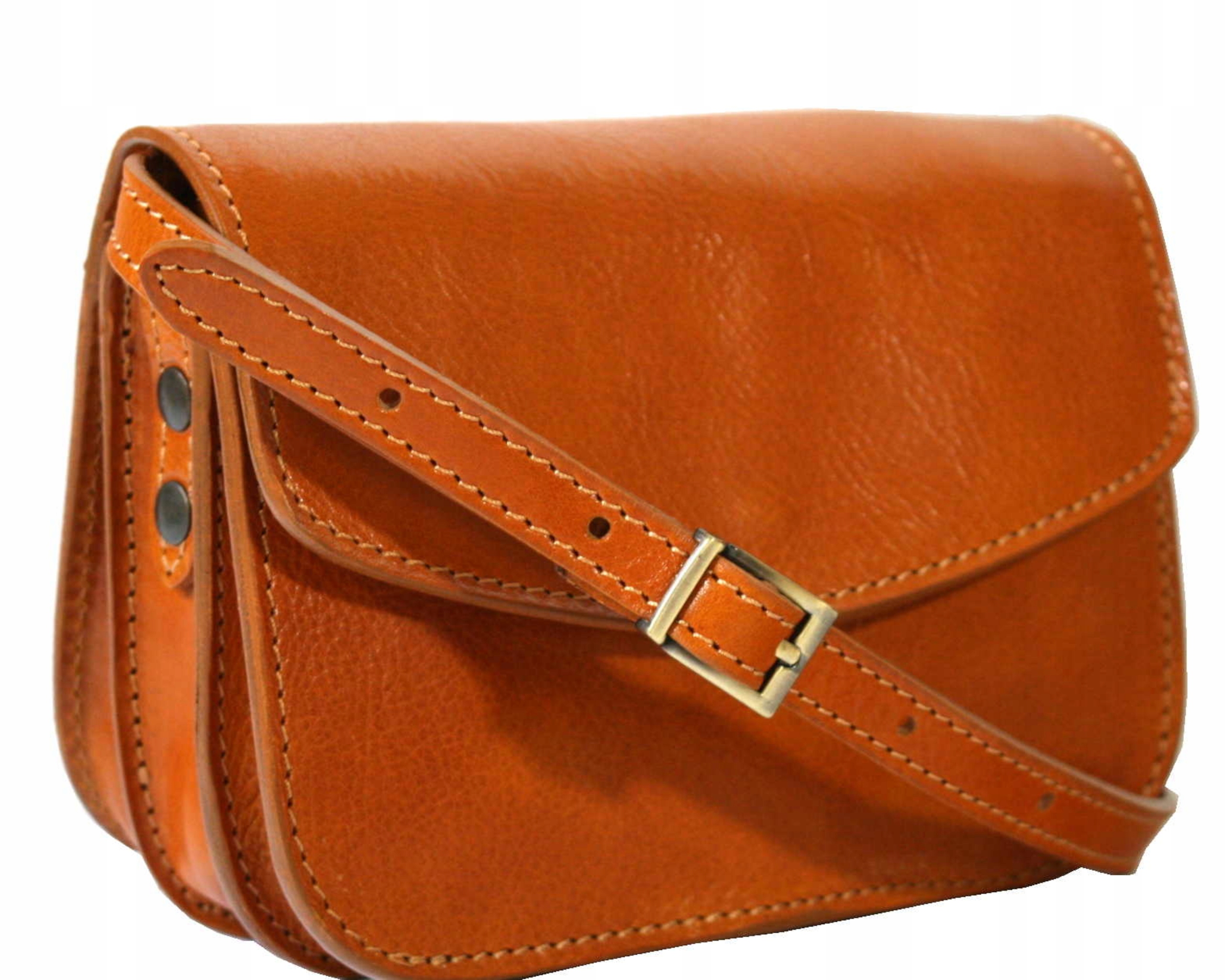 Dámská kabelka malá italská kabelka přes rameno žlutá