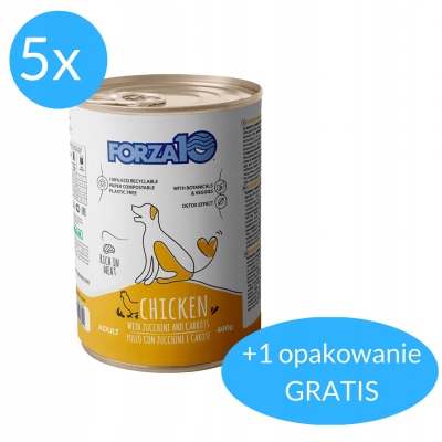 Forza10 Maintenance mokré kuře pro psa 5x400 g 400 g Bonus