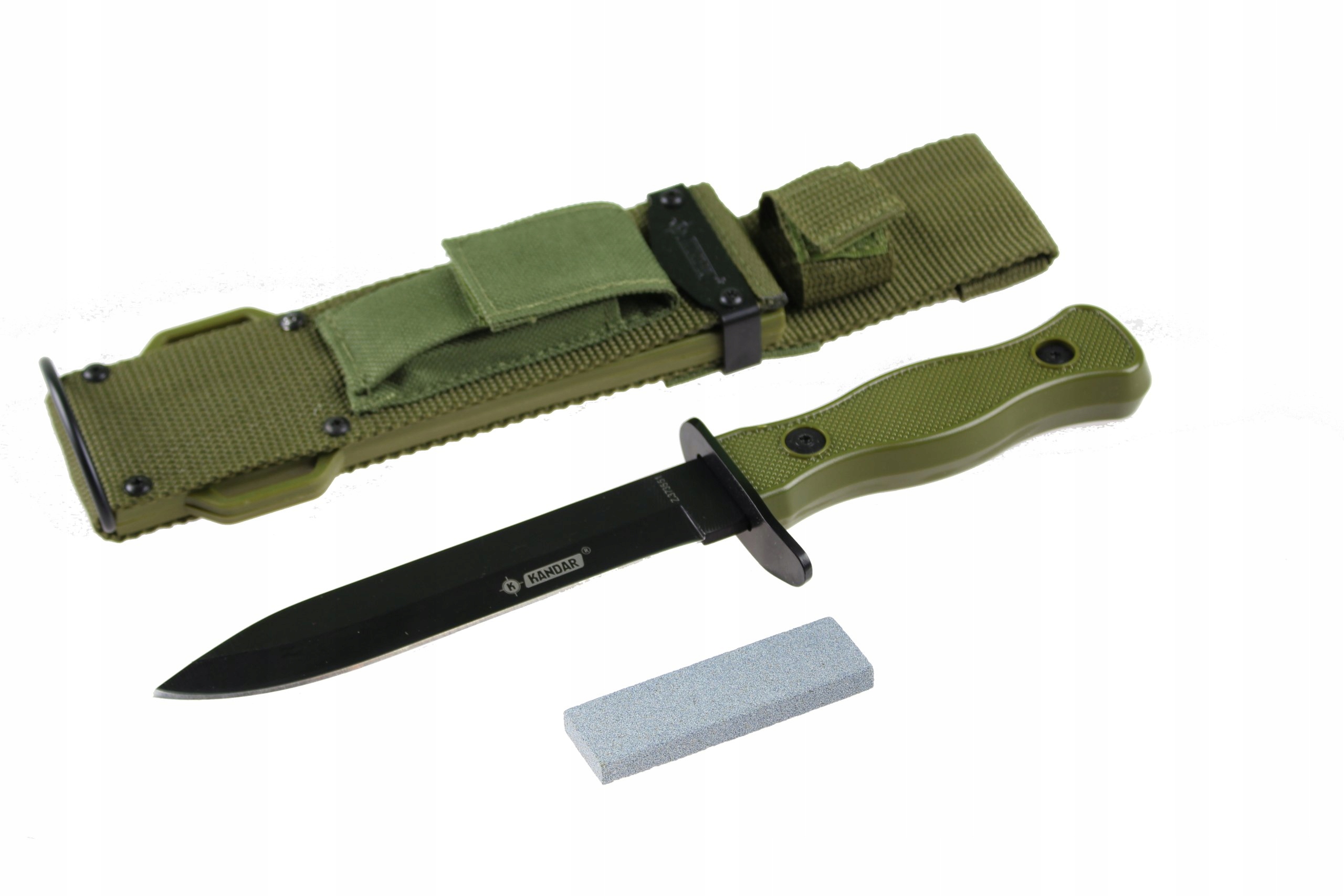 Nóż wojskowy Taktyczny Kandar Marines Khaki Osełka ND30