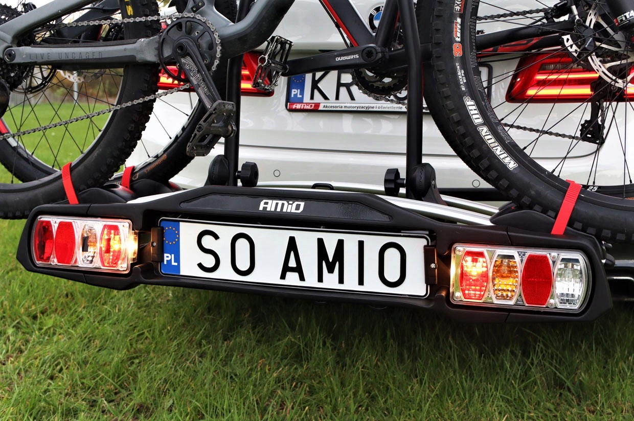 BAGAZNIK ROWEROWY NA HAK PLATFORMA 2 ROWERY 13 PIN Color silver