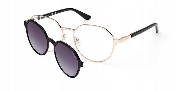 Oprawki Guess GU50221 damskie kolor 028 złoty nakładki przeciwsłoneczne