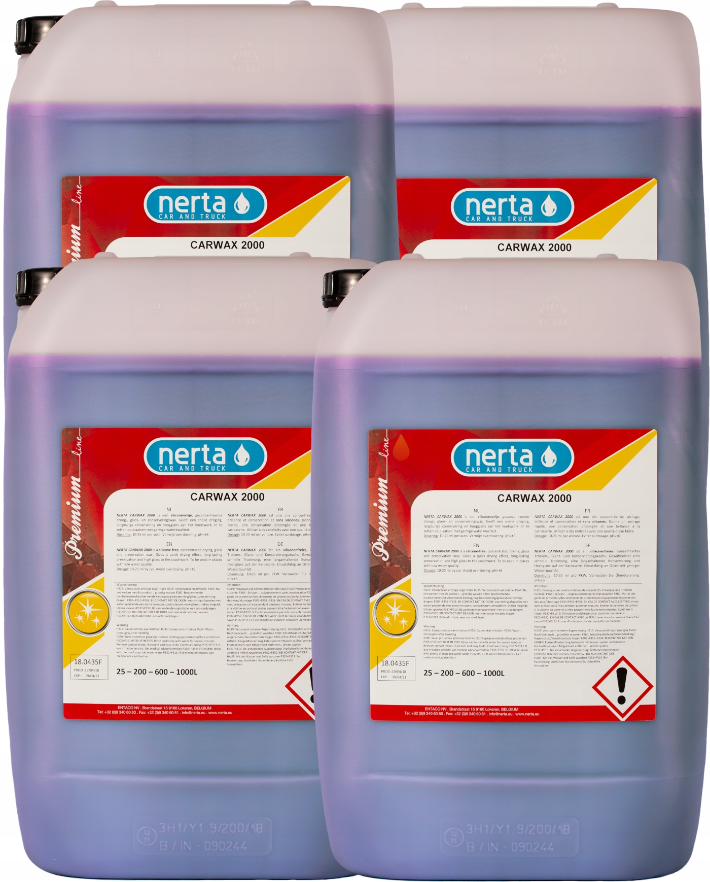 NERTA CARWAX 2000 супер воск, осушитель 100л автомойки