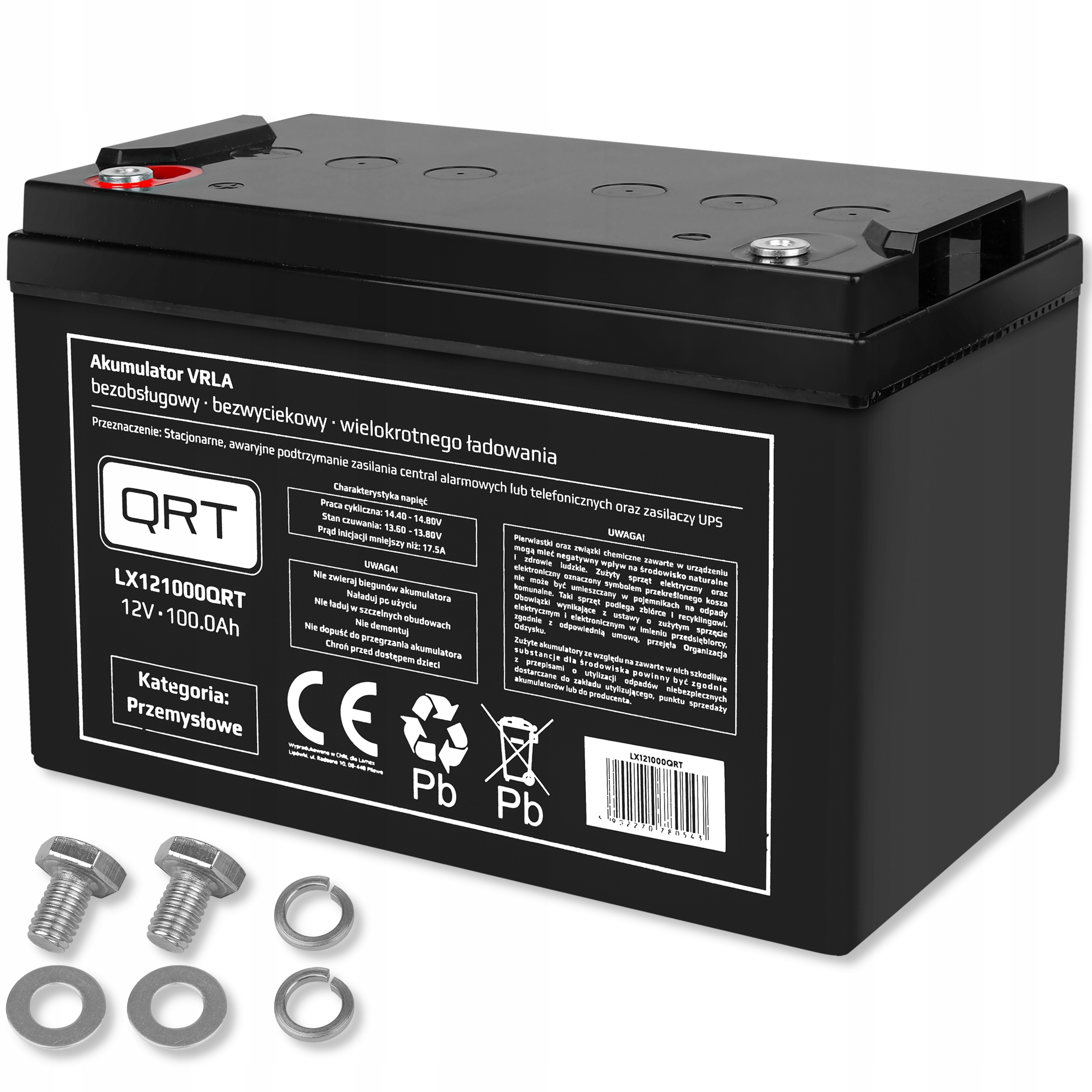 AKUMULATOR SLA 12V 100AH BEZOBSŁUGOWY DO UPS CSSB ŁODZI KAMPERA Kod producenta LX121000CS