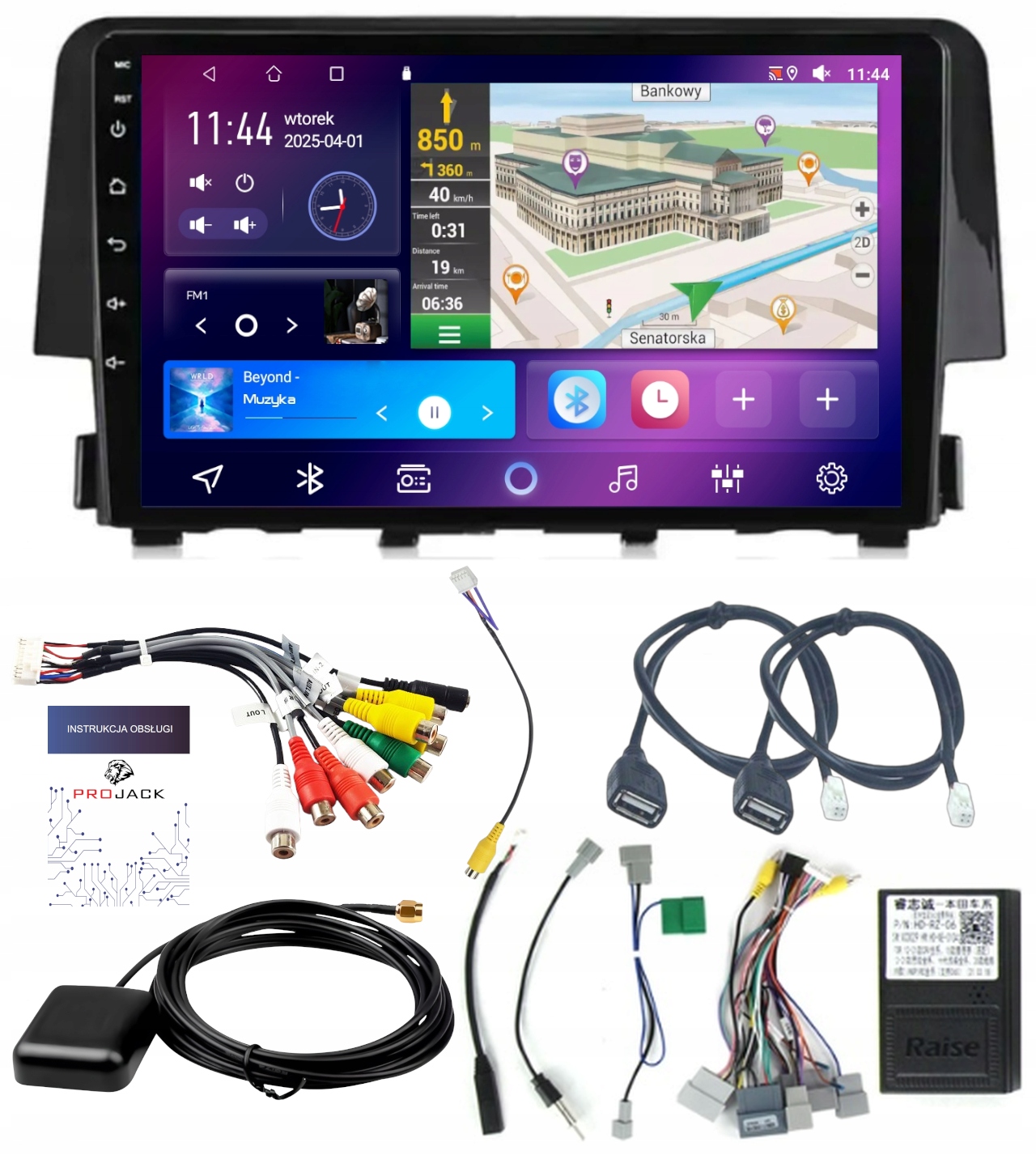 Autorádio S Carplay Honda CIVIC X 2015-21 Wifi Android 4GB 64GB