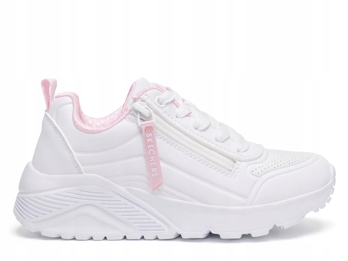 Buty Skechers Uno Lite Easy Zip Białe 32