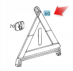 Výstražný Trojuholník Mercedes W124 W210 W220
