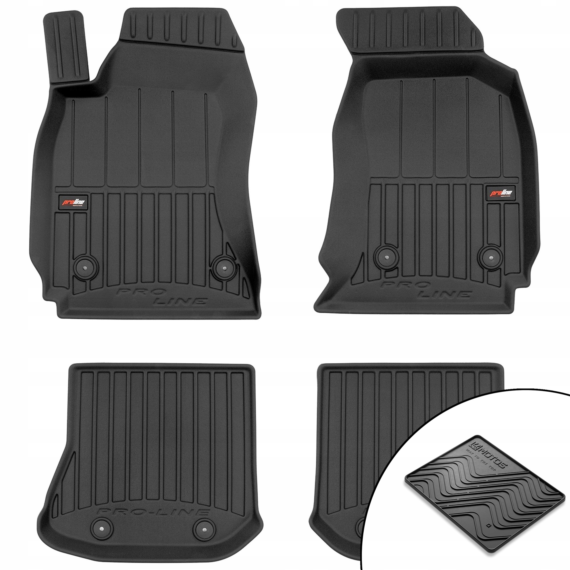Gumové 3D koberce Audi A4 B5 1994-2001 rohož bonus