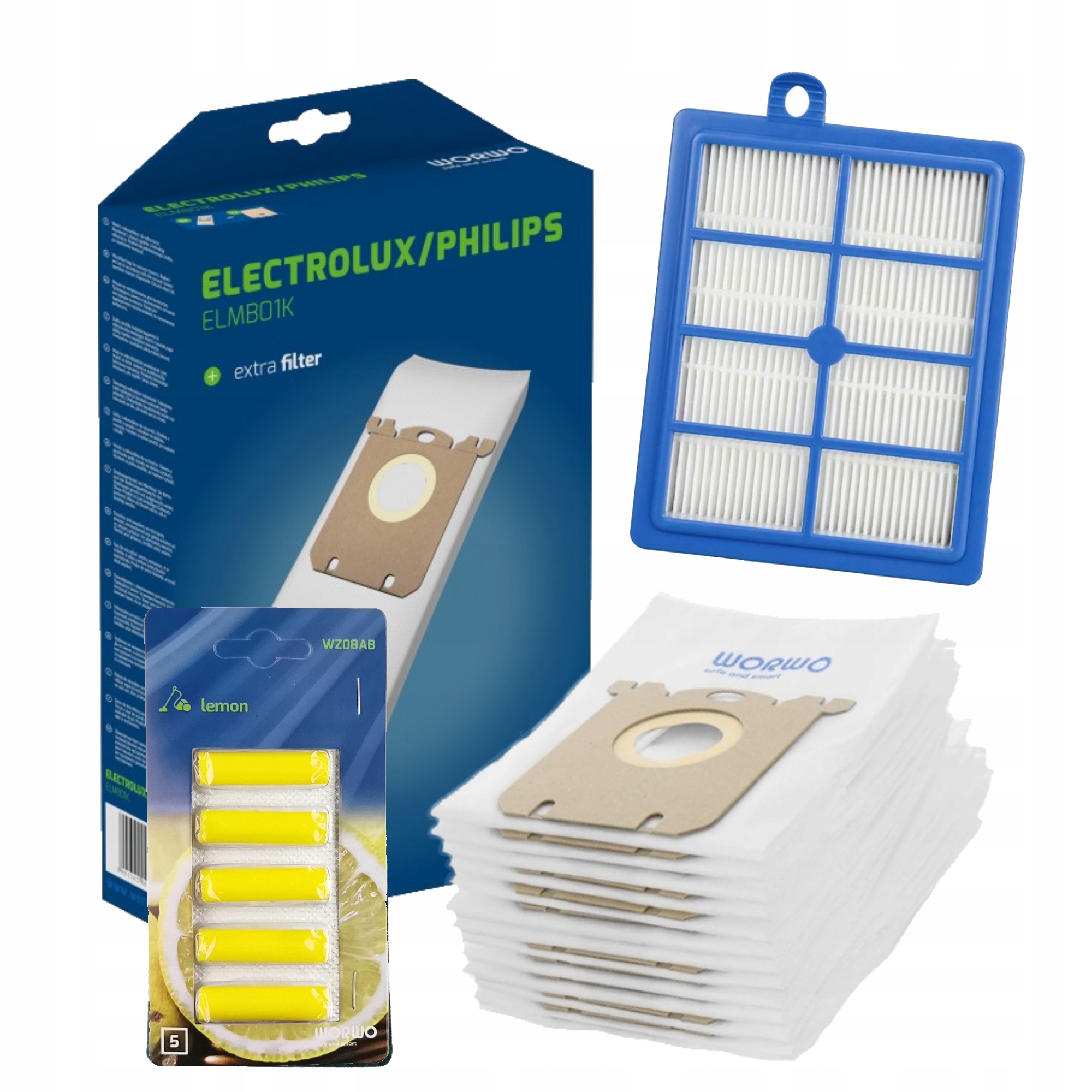 FILTR HEPA + WORKI DO ELECTROLUX PHILIPS + ZAPACH