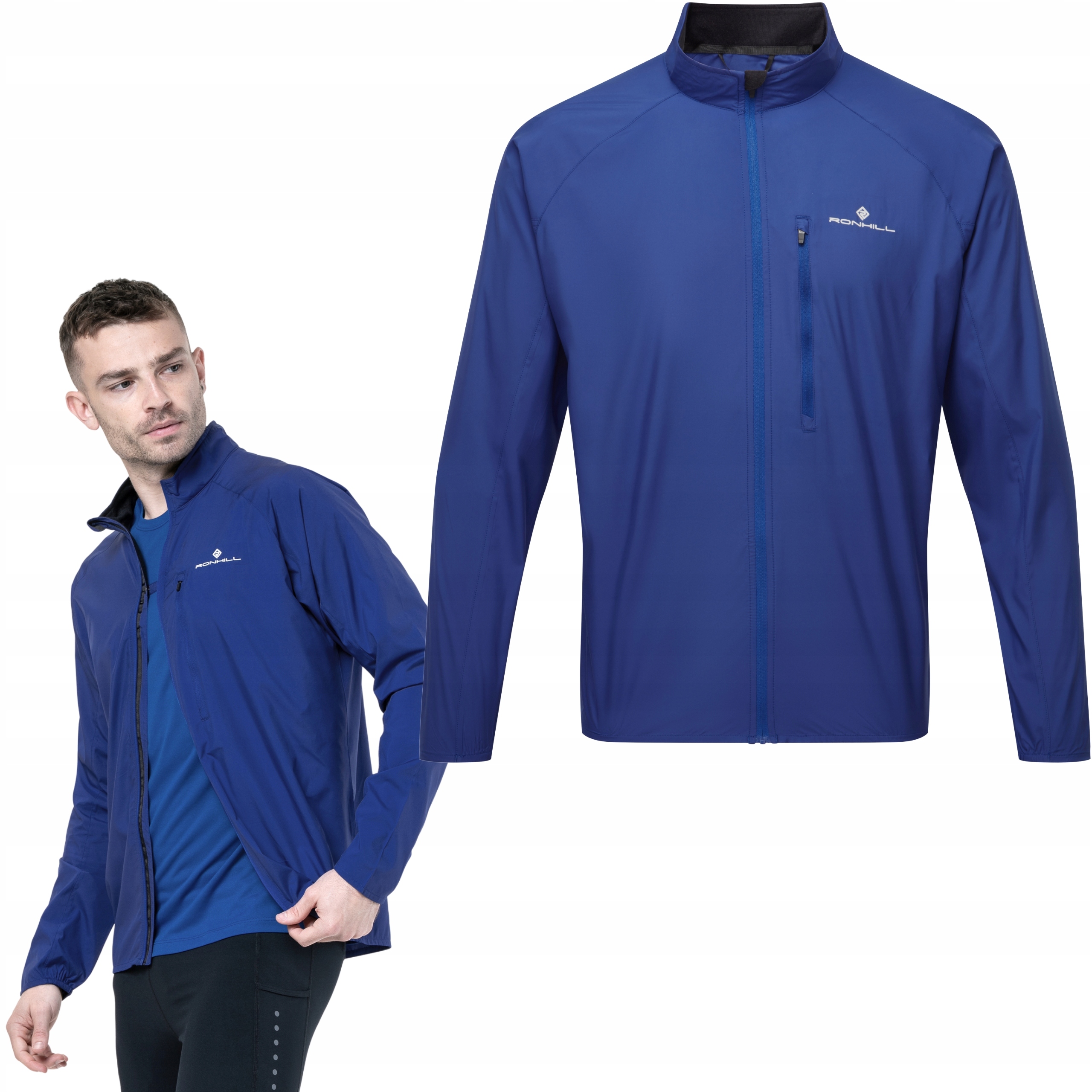 Kurtka Przeciwdeszczowa Męska do Biegania Ronhill Core Jacket Wiatrówka M