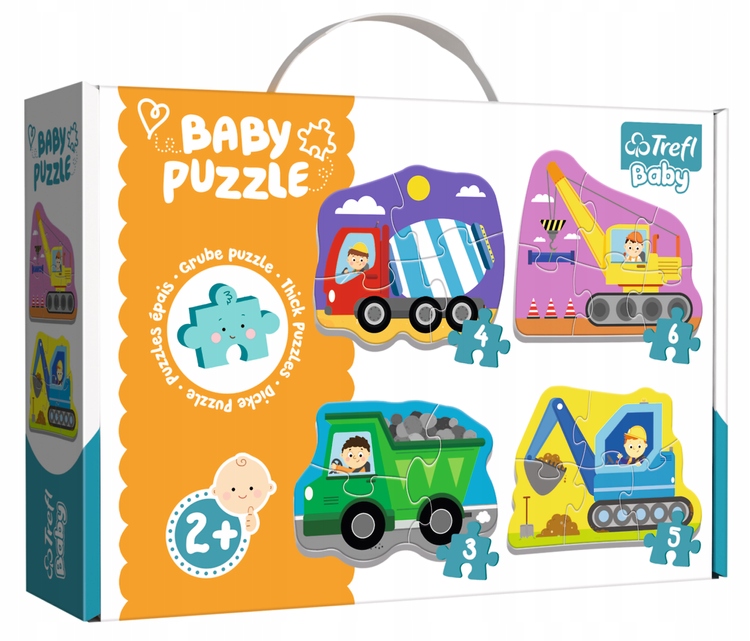 

Baby Classic Puzzle Pojazdy Na Budowie 36072 Trefl
