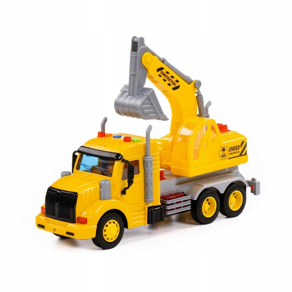 SAMOCHODY ZABAWKI KOPARKA dla dzieci DUŻA 34x12x19cm żółta WADER POLESIE EAN (GTIN) 4810344086440