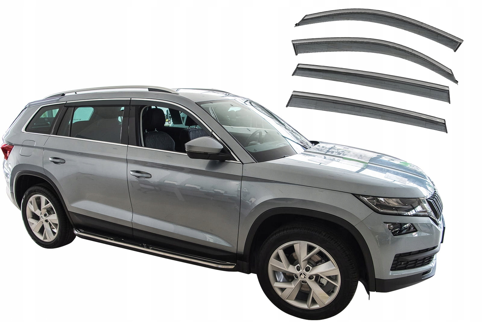 SKODA KODIAQ 2016 + ОБТІЧНИКИ ВІКОН
