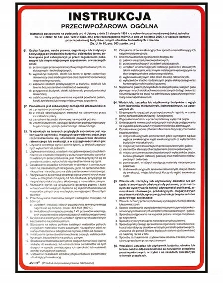 

Instrukcja przeciwpożarowa ogólna P