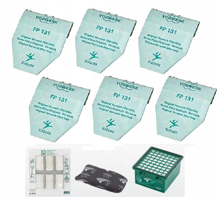 Originální Sáčky Vorwerk Kobold 130/131 Sada Max VK130 VK131 Filtry