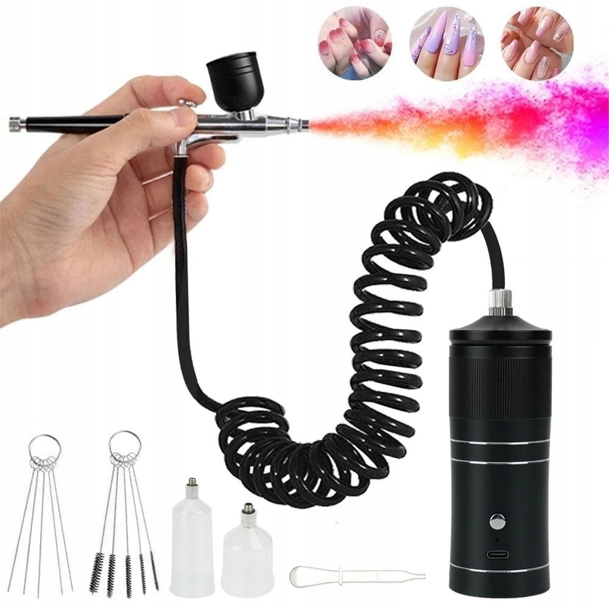 Usb Airbrush 0.3 MM S 2 Úrovněmi Tlaku Pro Modelářství