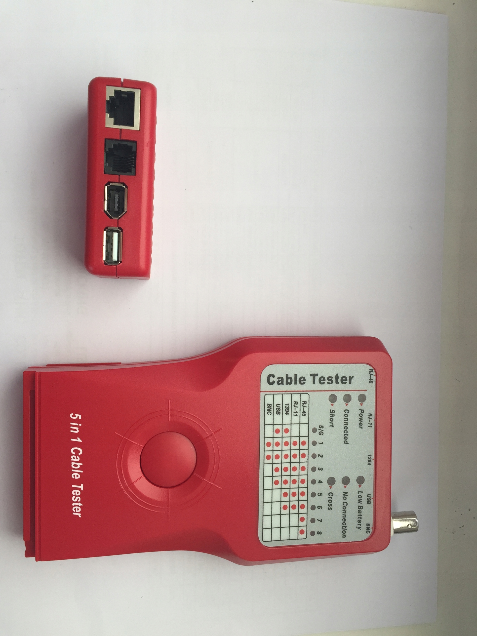 Univerzálny Tester RJ12, RJ45, Usb, Bnc 5558