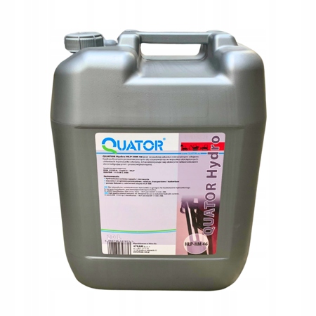 OLEJ QUATOR HYDRAULICZNY HLP-HM 46 20L do urządzeń przemysłowych