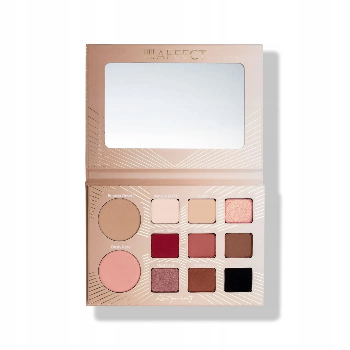 

Affect Paleta prasowanych cieni Secret Beauty