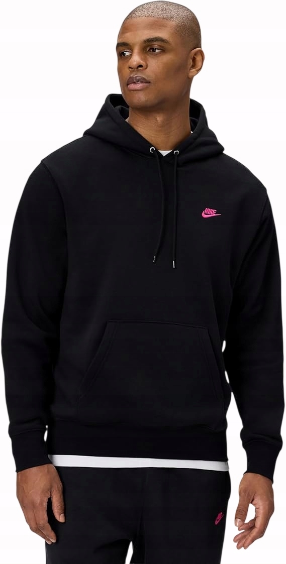 Mikina s kapucí Nike Club Fleece v černé barvě velikost S